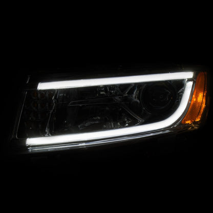 Anzo 2014-2015 Jeep Grand Cherokee Projector Headlightsw/Plank Style Design 111328 Photo - Mounted