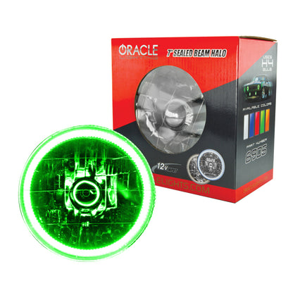 ORACLE Lighting Oracle Pre-Installed Lights 7 IN. Sealed Beam - Green Halo 6905-004 6905-004 Photo - Primary