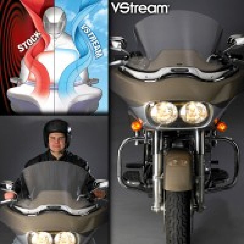 National Cycle 98-13 HD FLTR/X RoadGlide/FLTRU/FLTRUSE RoadGlide Ultra VS Mid/Std. Windshield-Clear N20422 N20422 User 1