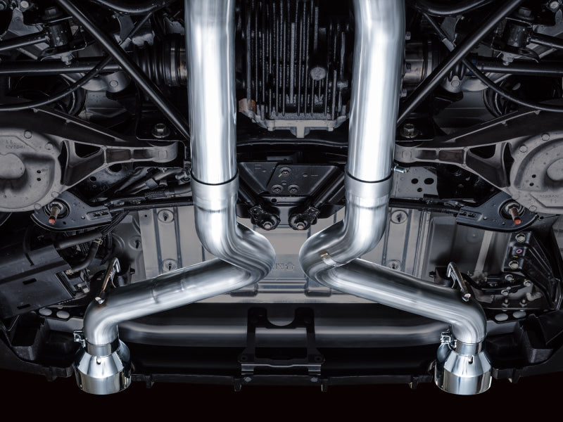AWE Tuning AWE 2023 Nissan Z RZ34 RWD Track Edition Catback Exhaust System w/ Chrome Silver Tips 3020-32400 3020-32400 Photo - Mounted
