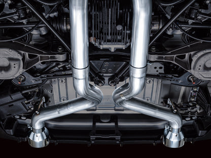 AWE Tuning AWE 2023 Nissan Z RZ34 RWD Track Edition Catback Exhaust System w/ Chrome Silver Tips 3020-32400 3020-32400 Photo - Mounted