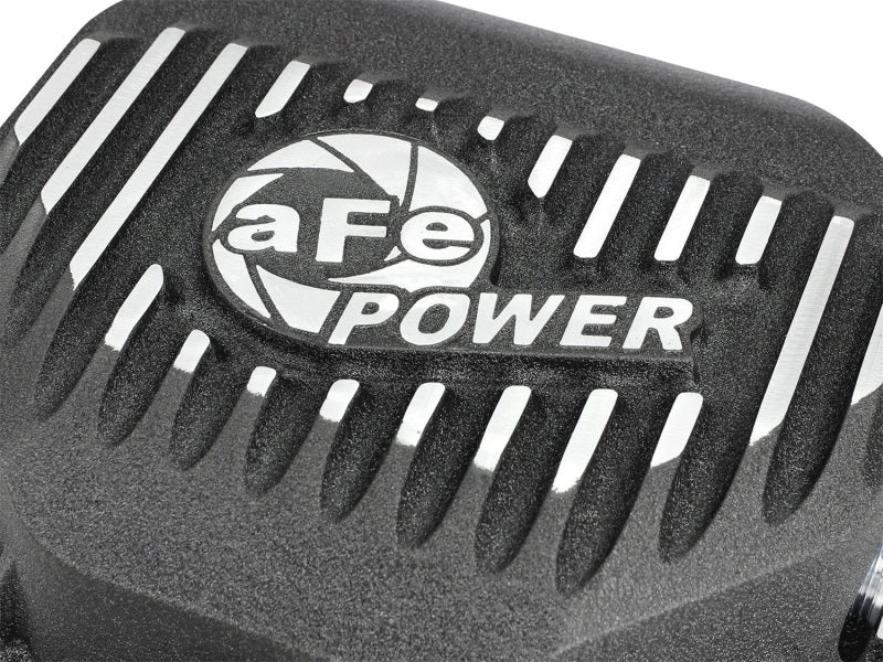 aFe Pro Series Rear Differential Cover Black w/ Machined Fins : Dodge/RAM 46-70272 Photo - Unmounted
