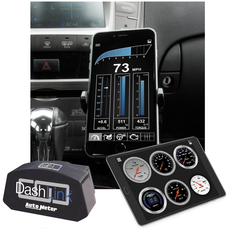 Autometer OBD-II Wireless Data Module Bluetooth DashLink for Apple IOS & Andriod Devices 6036 6036 Photo - Primary