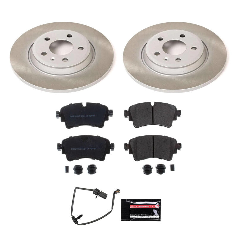 PowerStop Power Stop 17-20 Audi A4 Rear Semi-Coated Rotor Kit SC8091 SC8091 Photo - Primary