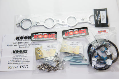 Kooks 2009-2014 Cadillac CTS-V. LS9 6.2L 1 7/8in x 3in SS Longtube Headers and OEM Catted SS X-Pipe 2311H420 2311H420 Photo - in package