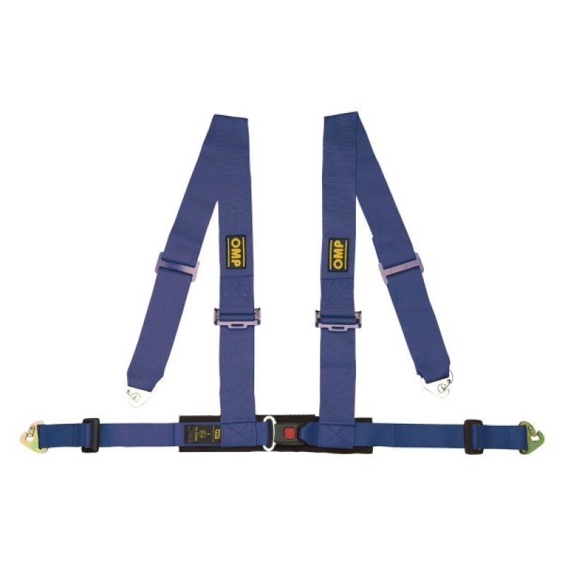 OMP Seat Belts Ece Homologated 4 Point Harness - Blue DA0-0508-A01-041 DA0-0508-A01-041 Photo - Primary