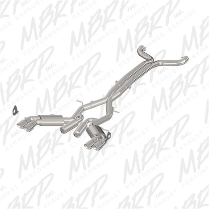 MBRP 2016+ Chevy Camaro SS 6.2L 3in Dual Cat-Back Quad Tip Exhaust Street V S7032409 Photo - Primary