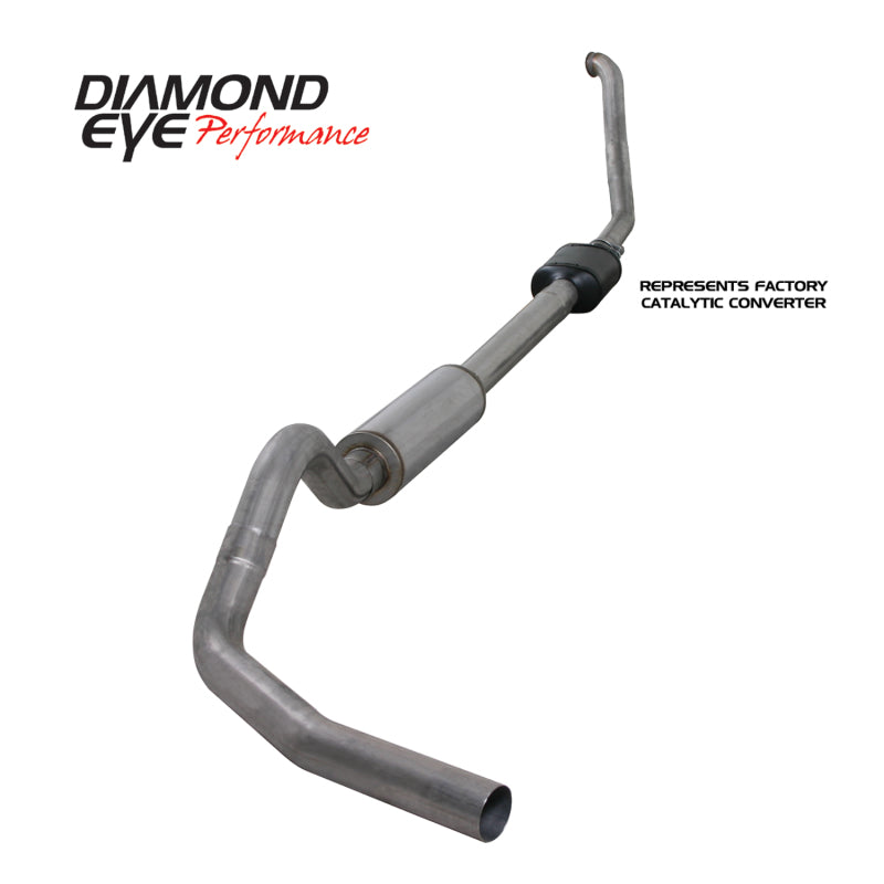 Diamond Eye Performance Diamond Eye KIT 4in TB SGL SS: 94-97 FORD 7.3L F250/F350 PWRSTROKE NFS W/ CARB EQUIV STDS K4306S K4306S Photo - Primary