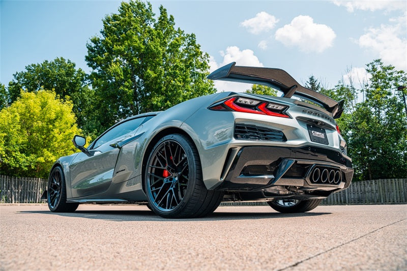 CORSA Performance Corsa 2023 Chevrolet Corvette C8 Z06 3in Valved Cat-Back Exhaust Muffler System (Re-Uses Stock Tips) 21111 21111 Photo - Mounted