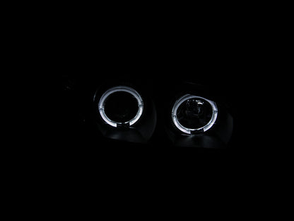 Anzo 2000-2004 Infiniti I30 Projector Headlights w/ Halo Black 121077 Photo - Mounted