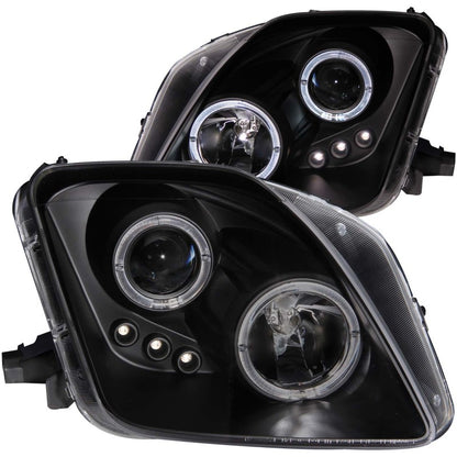 Anzo 1997-2001 Honda Prelude Projector Headlights w/ Halo Black w/ LED 121341 Photo - Primary
