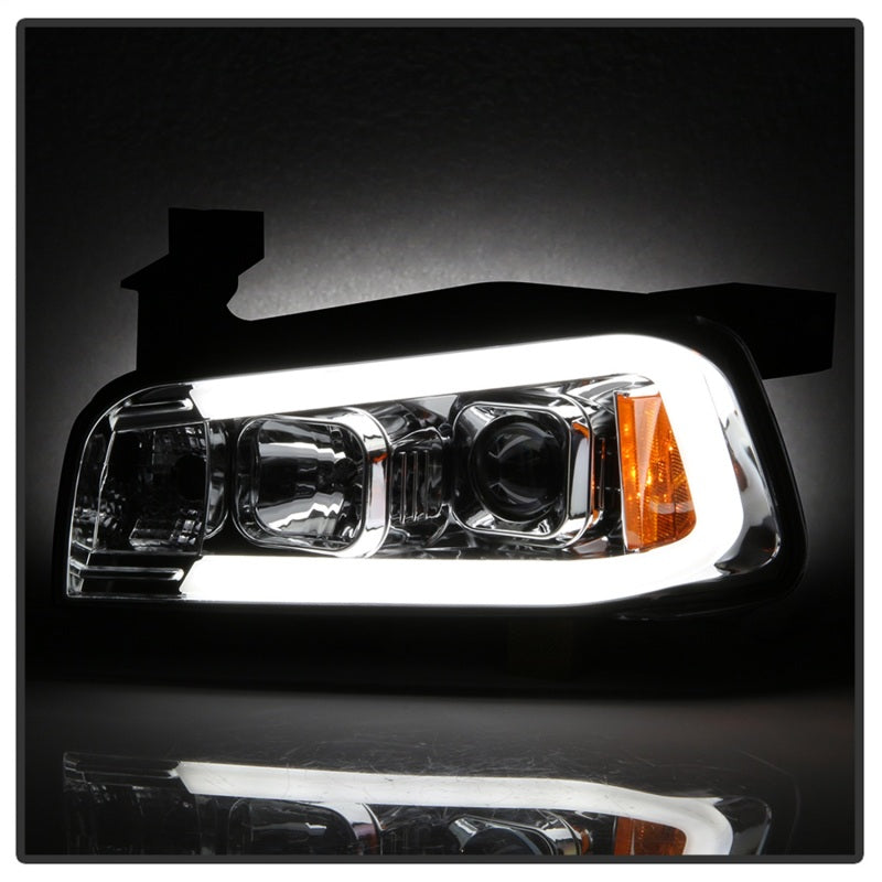 Spyder Dodge Charger 06-10 Projector Headlights - LED Light Bar - Chrome PRO-YD-DCH05V2-LB-C 5085238 5085238 Photo - Unmounted