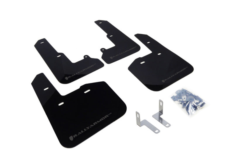Rally Armor 2015 Subaru Legacy UR Black Mud Flap w/ Grey Logo MF34-UR-BLK/GRY Photo - Primary