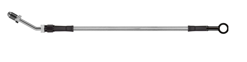 Goodridge 62in Universal Clutch Line w/Blk Zinc Fittings & Clear Hose - Straight Banjo w/M10 Fitting HD3001-1CB-CL62 HD3001-1CB-CL62 Photo - Primary