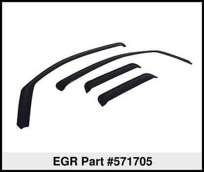 EGR 07-12 Chev Silverado 1500/2500/3500 Crw Cb In-Channel Window Visors - Set of 4 - Matte 571705 571705 Thumbnail