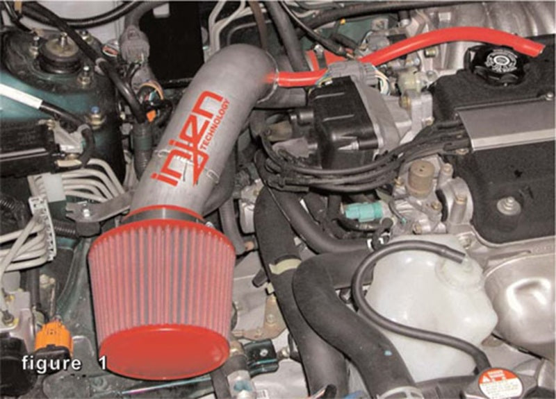 Injen 94-01 Acura Integra GSR L4 1.8L Black IS Short Ram Cold Air Intake IS1450BLK IS1450BLK Photo - Mounted