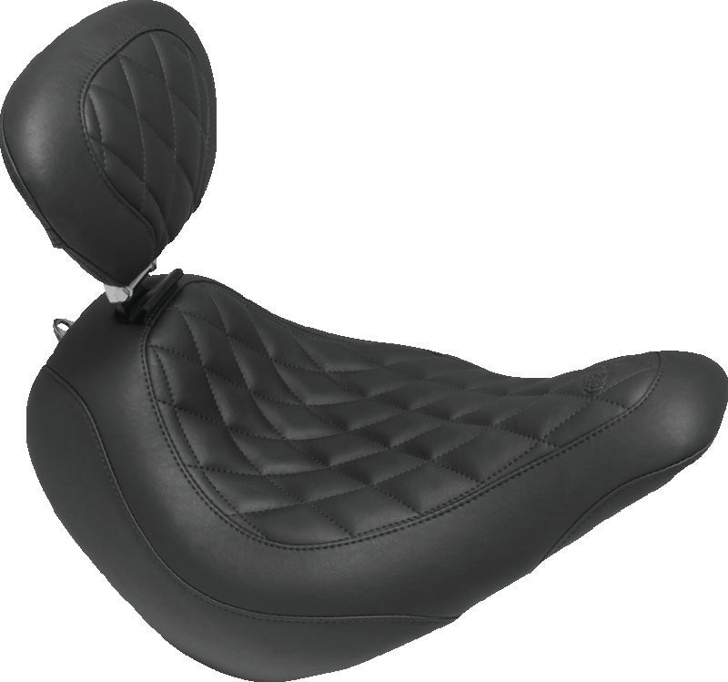 Mustang Motorcycle Mustang 97-21 Harley Touring Sissy Bar Pad (12 inch x 9 inch) - Black 79071 79071 Photo - Primary