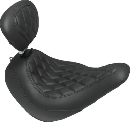 Mustang Motorcycle Mustang 97-21 Harley Touring Sissy Bar Pad (12 inch x 9 inch) - Black 79071 79071 Photo - Primary