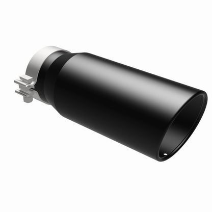 Magnaflow Tip Stainless Black Coated Single Wall Round Single Outlet 5in Dia 4in Inlet 13in L 35238 35238 360 Degree Image Set