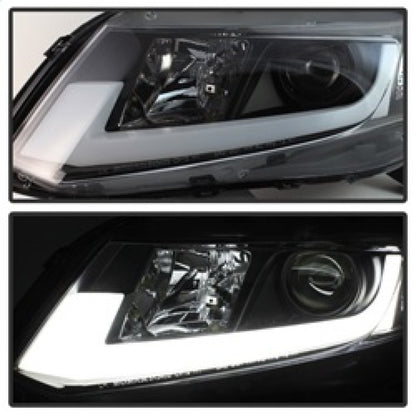 Spyder Honda Civic 2012-2014 Projector Headlights - Light Bar DRL Black PRO-YD-HC12-DRL-BK 5076519 5076519 Photo - Unmounted