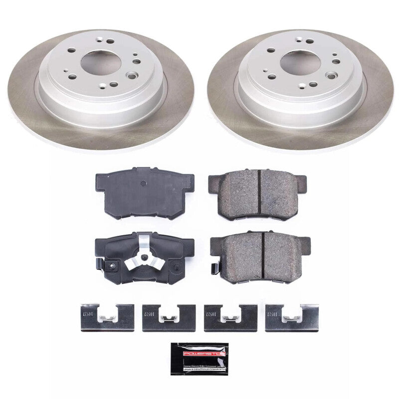 PowerStop Power Stop 12-15 Honda Crosstour Rear Semi-Coated Rotor Kit SC5859 SC5859 Photo - Primary