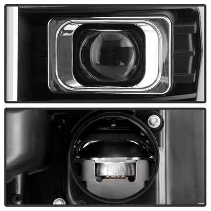 Spyder Ford F250/350/450 11-16 V2 High-Power LED Headlights-White Light Bar-Black PRO-YD-FS11V2PL-BK 5087898 5087898 User 2