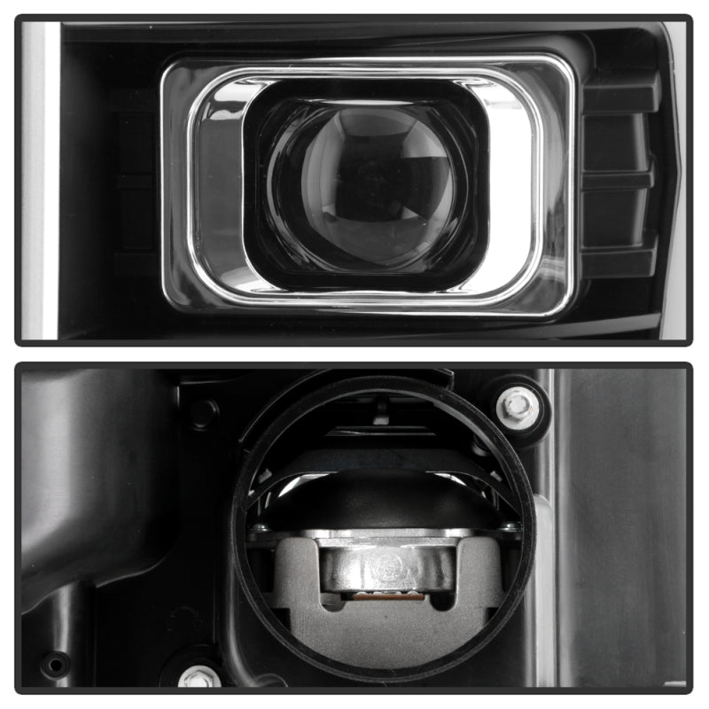 Spyder Ford F250/350/450 11-16 V2 High-Power LED Headlights-White Light Bar-Black PRO-YD-FS11V2PL-BK 5087898 5087898 User 2