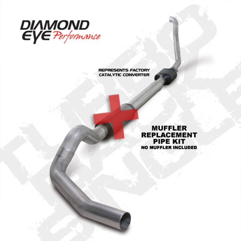 Diamond Eye Performance Diamond Eye KIT 5in TB MFLR RPLCMENT PIPE SGL ALUM 94-97 5 7 3L F250/F350 PWRSTROKE NFS W CARB STDS K5314A-RP K5314A-RP Photo - Primary