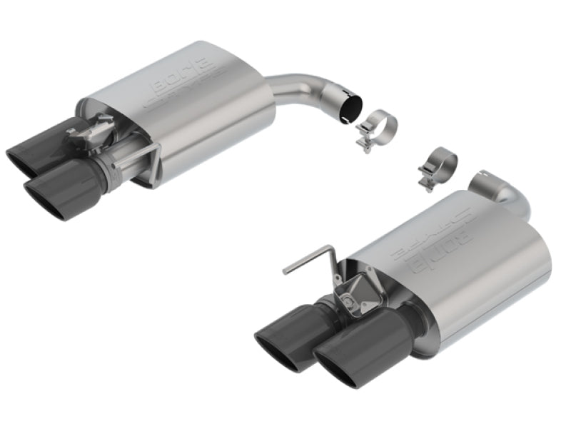 Borla 18-19 Ford Mustang GT 5.0L AT/MT 2.5in S-Type Axle Back Exhaust w/ Valves - Black Chrome Tips 11951BC 11951BC Photo - Primary