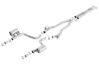 Borla 2015 Dodge Charger Hellcat 6.2L V8 ATAK Catback Exhaust w/ Valves No Tips Factory Valance 140667 140667 Photo - Primary