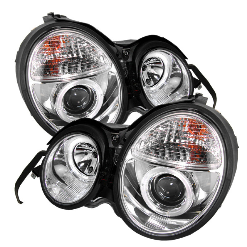 Spyder Mercedes Benz E-Class 95-99 Projector Headlights LED Halo Chrm PRO-YD-MBW21095-HL-C 5011282 5011282 Photo - Primary