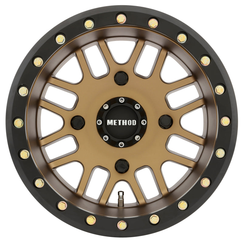 Method Race Wheels MR406 UTV Beadlock Wheel Method Bronze W/ Matte Black Ring 14x10 -2 4x156 MR40641046955B Photo - Close Up