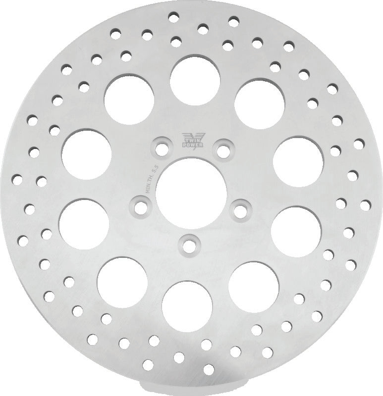 TwinPower Twin Power 08-Up FLH FLTRear 11.8 Solid Rotor W/Holes 666831 666831 Photo - Primary