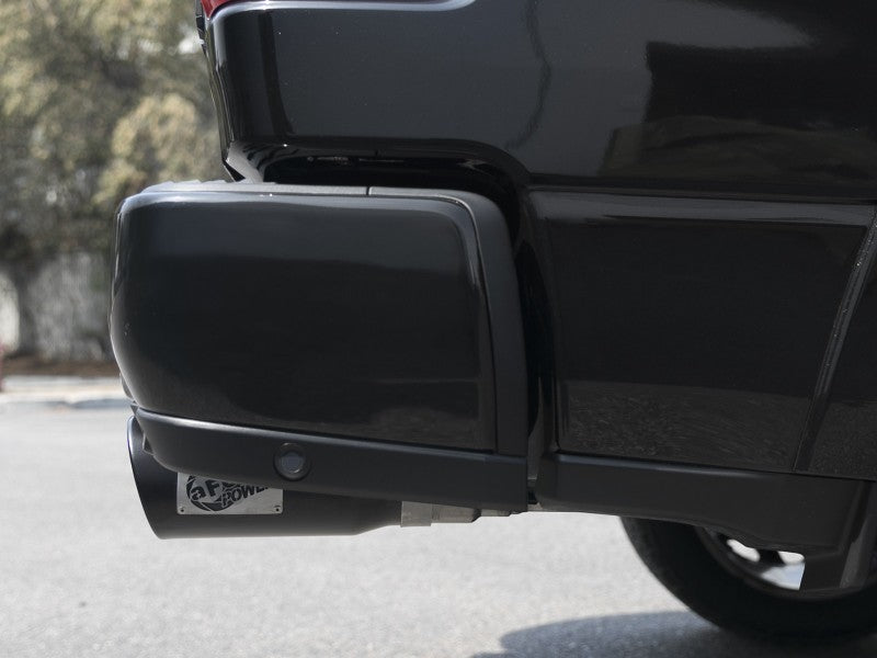 aFe MACH Force-XP 4-1/2in Steel OE Replacement Exhaust Tips - 2021+ Dodge Ram (5.7L V8) - Black 49C42073-B 49C42073-B Photo - Mounted
