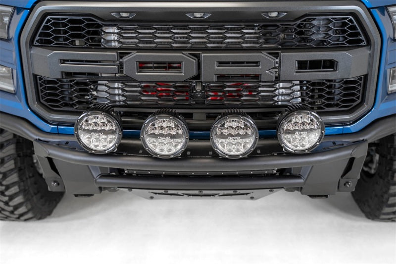Addictive Desert Designs 17-20 Ford Raptor Pro Bolt-On Front Bumper - Hammer Black L1157021701NA L1157021701NA Photo - Mounted