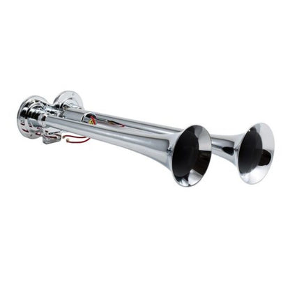 Kleinn Air Horns Kleinn Chrome Dual Horn/ 15In/12.25In - Chrome-Plated Zinc Alloy 102 102 Photo - Primary