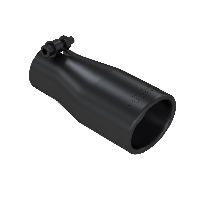 MBRP Universal Tip 2.5 O.D. Oval End 3.75 Inlet 10in length T5116BLK Photo - Primary