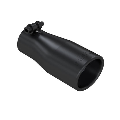 MBRP Universal Tip 2.5 O.D. Oval End 3.75 Inlet 10in length T5116BLK Photo - Primary