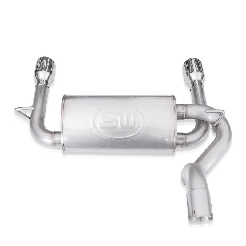 Stainless Works 2018+ Jeep Wrangler JL 304SS Factory Connect 2.5in Axle Back Exhaust System JPJLAB JPJLAB Photo - Unmounted