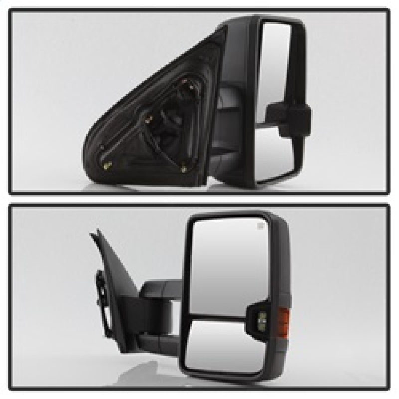 SPYDER xTune Chevy Silverado 14-16 Heated Amber LED Signal Telescoping Mirrors MIR-CSIL14S-G2-PWH-AM-SET 9936708 9936708 Photo - Unmounted