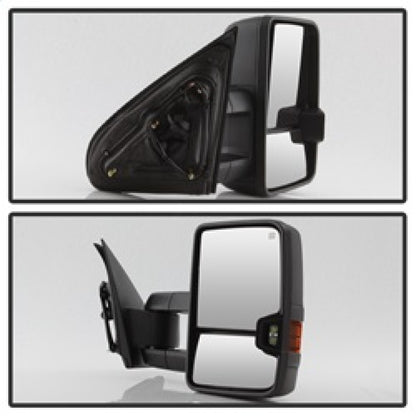 SPYDER xTune Chevy Silverado 14-16 Heated Amber LED Signal Telescoping Mirrors MIR-CSIL14S-G2-PWH-AM-SET 9936708 9936708 Photo - Unmounted