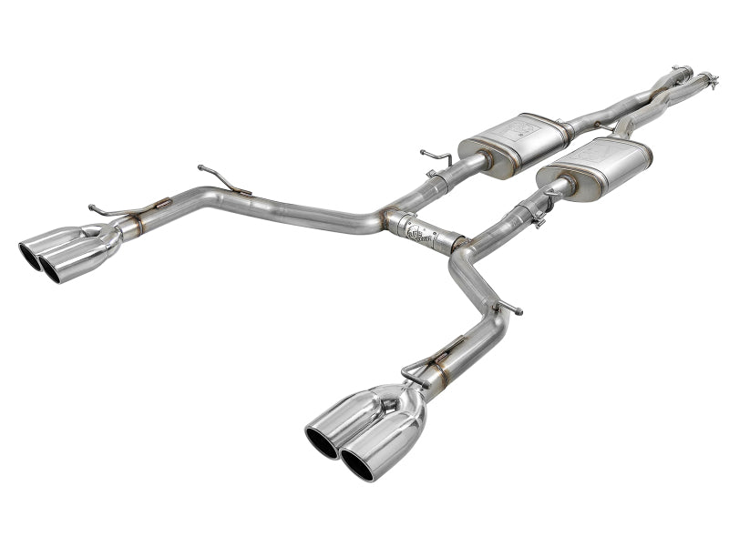 aFe MACH Force-Xp 2-1/2in 304 SS Cat-Back Exhaust 15-19 Dodge Challenger V6-3.6L - Polished Tip 49-32067-P 49-32067-P Photo - Primary