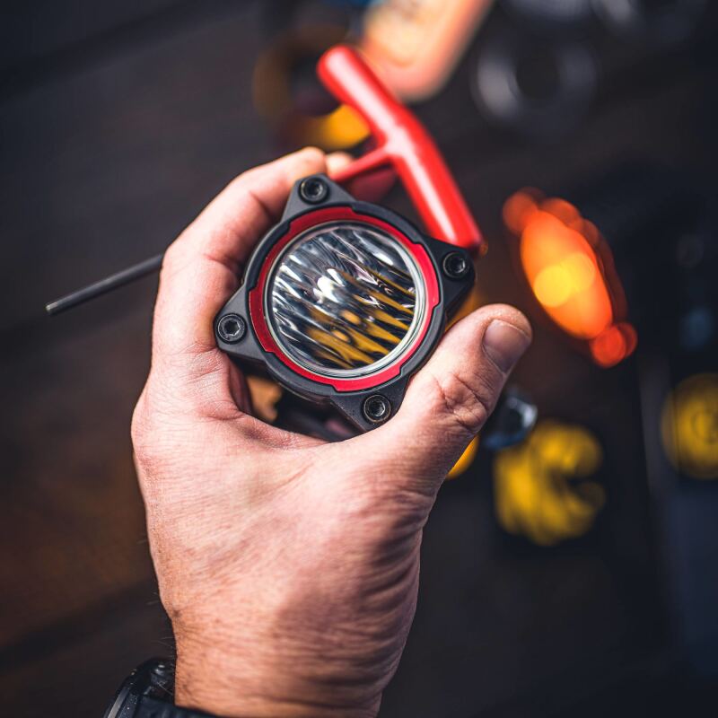 KC HiLiTES FLEX ERA 1 (Single Bezel Ring) - Red 30575 30575 Photo - lifestyle view