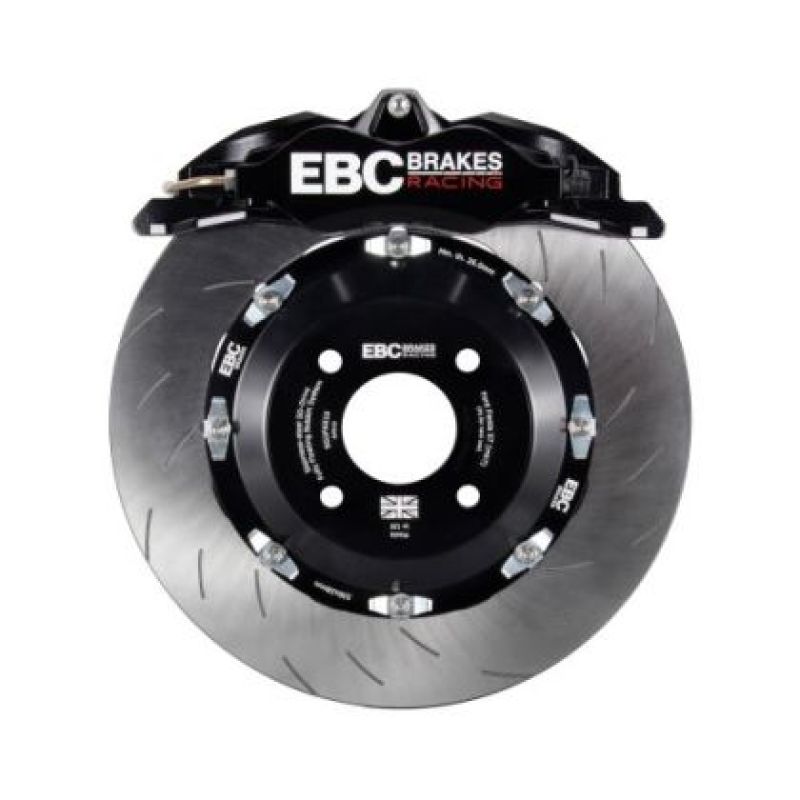 EBC Racing 04-09 Volkswagen GTI (Mk5) Black Apollo-4 Calipers 330mm Rotors Front Big Brake Kit BBK023BLK-1