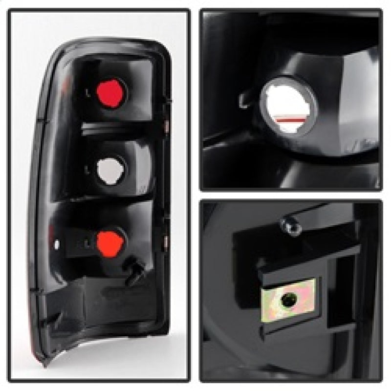 SPYDER Xtune GMC Yukon 00-06 OEM Style Tail Lights w/ Black Rim Red Smoked ALT-JH-CSUB00-OE-RSM 9028809 9028809 Photo - Unmounted
