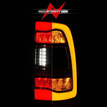 ANZO 09-18 Dodge Ram 1500 Sequential LED Taillights Smoke Black w/Switchback Amber Signal 311472 311472 Photo - Unmounted