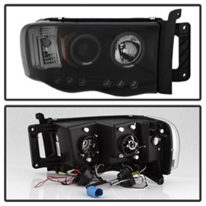 Spyder Dodge Ram 1500 02-05 03-05 Projector Headlights LED Halo LED Blk Smke PRO-YD-DR02-HL-BSM 5078384 5078384 Photo - Unmounted