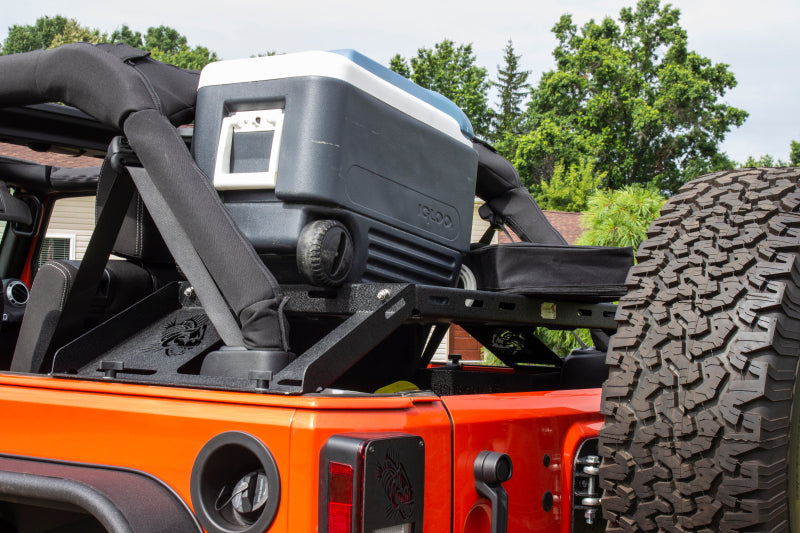Fishbone Offroad 07-18 Jeep Wrangler JK 4 Door Fisbone Offroad Interior Storage Rack FB25116 FB25116 Photo - lifestyle view