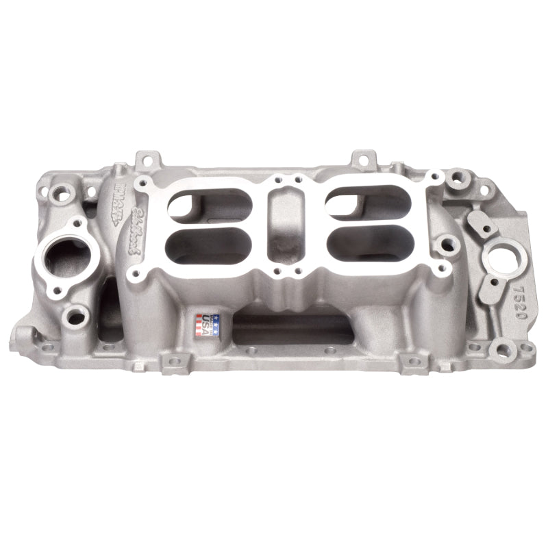 Edelbrock Manifold, Dual Quad, Rpm Air Gap, Bb Chevy Oval Port 7520 Photo - Primary
