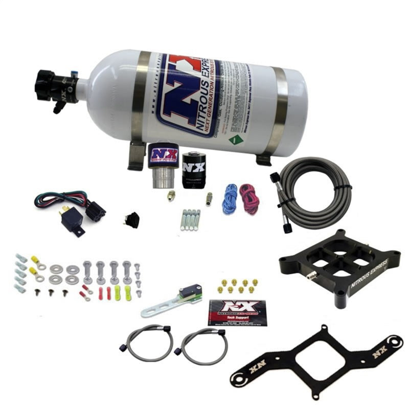 Nitrous Express Single Entry Crossbar RNC .178 4500 Flange Nitrous Kit (250-650HP) w/10lb Bottle 63940-10 63940-10 Photo - Primary